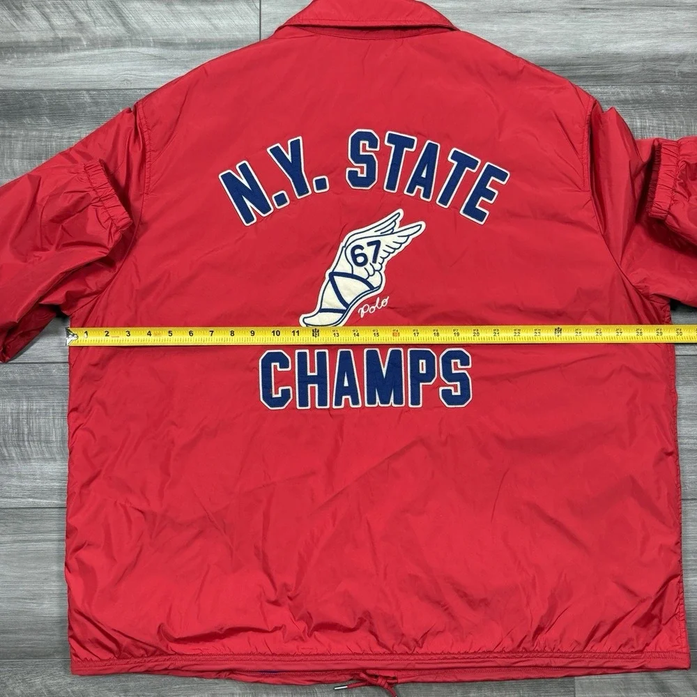 Polo Ralph Lauren Big & Tall 2XB NY‎ STATE CHAMPS Water Repellent Coach's Jacket